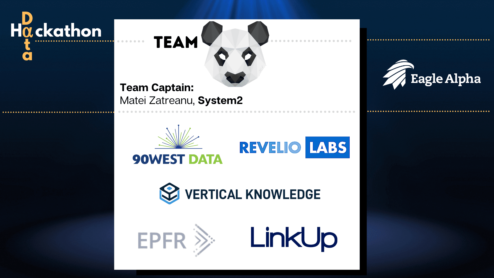 Team Panda landing page