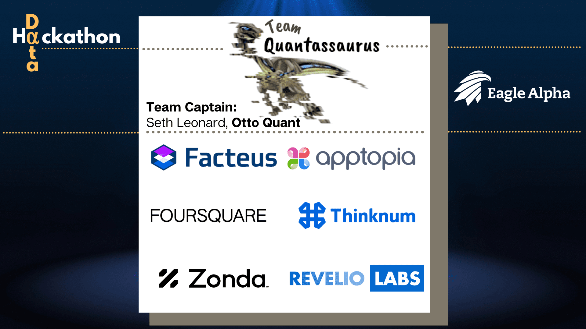 Team Quantassaurus landing page